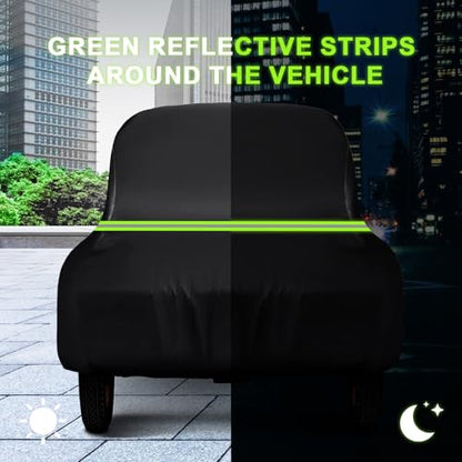 QUNSUNUS Waterproof Car Cover for Ford Model A Sedan/Convertible 1928-1931, All Weather Outdoor Car Covers with Zipper and Elastic Edges for Wind, Sun, UV and Dust Protection - size: for Ford Model A Sedan/Convertible