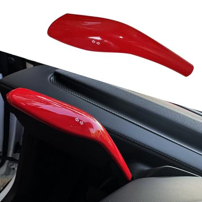 YHCDSEA Steering Lever Cover for Tesla Model Y Juniper, Gear Shift Cover Accessory - Decorative Cover (My Juniper-Red) - style: MY Juniper-Red