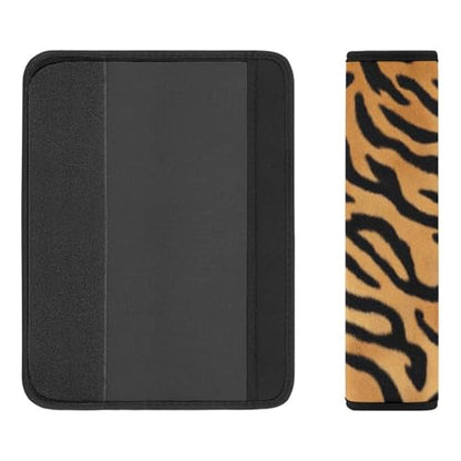 Men's Comfortable Cushion Pad Car Shoulder Strap, Wild Animal Tiger Skin Stripe Harness Pad Car Belt Covers - color: Color862
