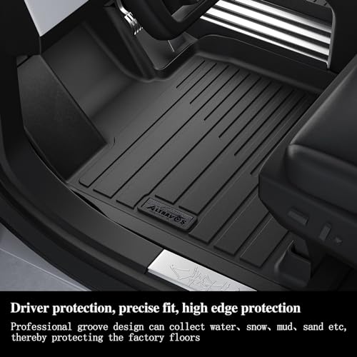 Floor Mats for 2024 2025 2026 Chevy Equinox EV (Non Fuel),TPE All Weather Protection 2 Rows Car Floor Liners Accessories for Chevrolet Equinox EV - size: 2024 2025 Equinox EV Floor Mats