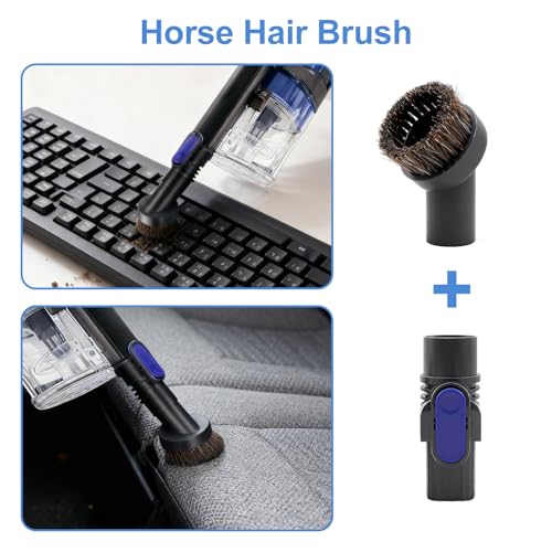 Garbage fighter Vacuum Crevice Tool & Removable 2-in-1 Brush & Horse Brush Replacement for Shark Pet Cordless Stick IX141 IZ462H IZ483H IZ363HT IZ361H IZ163H IZ362H for D-Shaped Vacuum