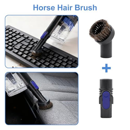 Garbage fighter Vacuum Crevice Tool & Removable 2-in-1 Brush & Horse Brush Replacement for Shark Pet Cordless Stick IX141 IZ462H IZ483H IZ363HT IZ361H IZ163H IZ362H for D-Shaped Vacuum