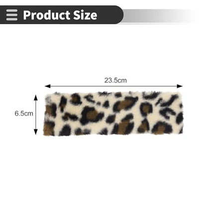 Beige Seat Belt Cover Pad Plush 23.5cm Seatbelt Strap Cushion Shoulder Padding 1 Pair - color: Beige