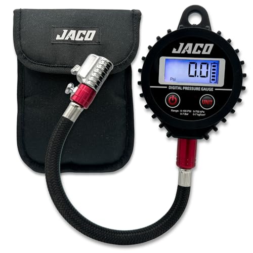 JACO ElitePro-X Digital Tire Pressure Gauge with Lightning Chuck - 100 PSI - size: 100 PSI