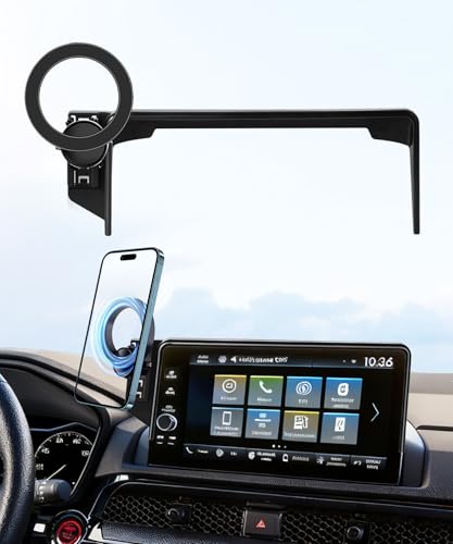 MaserWeller Car Phone Holder for Honda HR-V HRV 2023-2026 Accessories/CR-V CRV 2023 2024 2025 2026 Accessories 7/9-inch Screen Fixed Clip,Phone Mount Compatible with MagSafe, 360° Cell Phone Holder - size: For 23-26 Cr-v & 23-26 Hr-v (7/9 Inch Screen Only