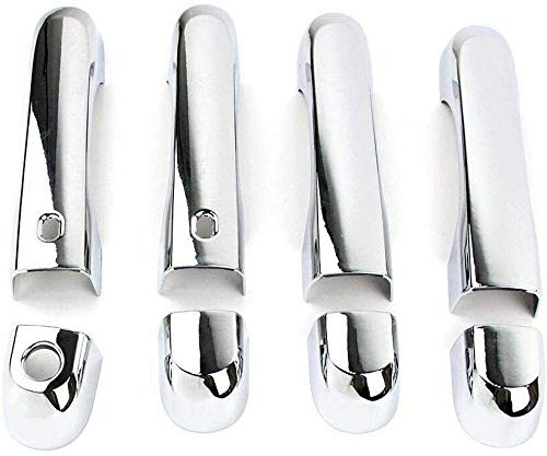Chrome 4 Door Handle Cover Covers Compatible with 2015-2020 RENEGADE w/Smart Keyhole