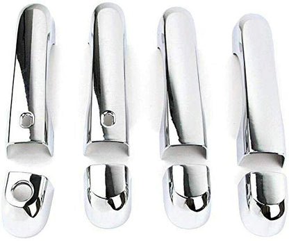 Chrome 4 Door Handle Cover Covers Compatible with 2015-2020 RENEGADE w/Smart Keyhole