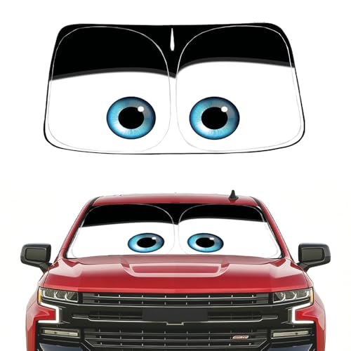 Gven Windshield Sun Shade for Chevrolet Silverado 1500 2019-2024 2025 2026 Car Accessories Sun Visor for Front Windshield & Window Sun Shade Cover, UV Heat Blocker & Protector (Silverado) - color: Black, size: Silverado