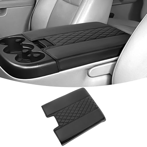 ZZEQYG Center Console Cover for Chevy Silverado/GMC Sierra 2007-2013, Tahoe & Suburban & Yukon & Avalanche, Car Armrest Cover Accessories(Fits Jump Seat Console Only) - color: For Silverado/Sierra 2007-2013(Jump Seat)