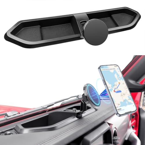 Magnetic Phone Mount Holder Fit for 2018-2023 Jeep Wrangler JL JLU&Gladiator JT Car Dashboard Multi-Mount Phone Holder Dash Tray for 2023 Jeep JL/JT Accessories(2018-2023 4X4, Not for 4XE) - color: 2018-2023 4X4 (Not for 4XE)