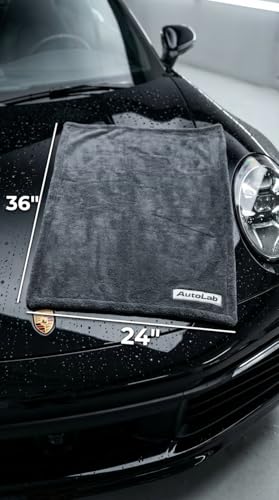 24"x36" Magic Microfiber Twisted-Loop Drying Towel, 1400GSM, Ultra Absorbent, Streak Free, Lint Free, Reusable - Car Accessories, Microfiber Cleaning Cloth - Professional Grade