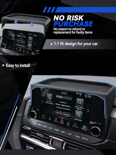 for Pathfinder Dashboard Center Console Organizer 2026 2025 2024 2023 2022 Pathfinder SL/Platinum/Rock Creek Accessories 9’’ Behind Screen Organizer Box Dash Tray-Only for 9" Screen - size: for 2022-2026 Nissan Pathfinder
