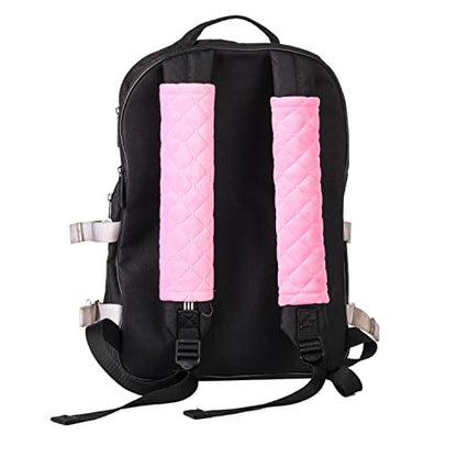 Amooca Soft Automotive Seat Belt Cover Seatbelt Shoulder Pad Neck Protector Cushions Universal Fit SUV Trucks Backpack 2 PCS Pink 10.2in - color: Pink, size: 10.2in-2pc