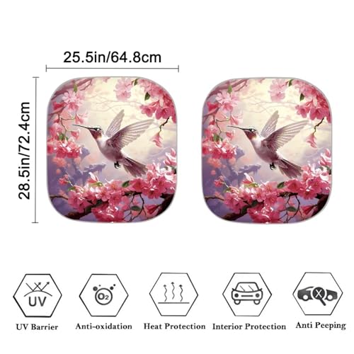 AFPANQZ 3D Hummingbird UV Protection Foldable Windshield Washable Sun Shades Universal Fit for Car Auto Sedan Truck SUVs Travel Outdoor Packing - color: 3D Hummingbird
