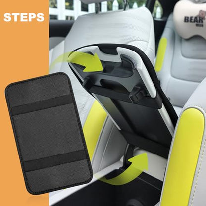 Universal Car Center Console Cushion Pad,Dog Paw Print 2 Car Armrest Pad Car Armrest Seat Box Cover Protector for Most Vehicle, SUV, Truck, Car - color: Dog Paw Print 2