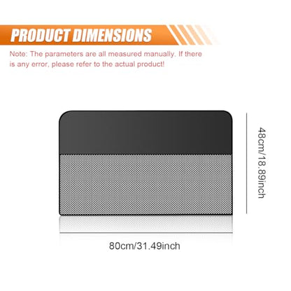Car Rear Side Window Sunshade, Magnetic Automotive Windshield Privacy Curtain with Half Shade, Mesh Sun Protection Cover Blocks Heat, Glare, UV Rays for Driver Passenger (Rear) - size: Rear (2PCS)