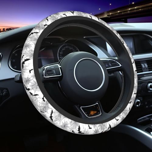 Halloween Steering Wheel Covers Non Slip Neoprene Universal 15 Inch Steering Wheel Protector Car Cover for Men Women - color: Halloween2