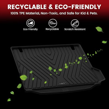 LASFIT Cargo Mat Fits for BMW X3 2024 2023 2022 2021 2020 2019 2018, Custom Fit TPE All Weather for BMW X3 M /M40i/30i/M Competition Trunk Mats Liner, Black (Don't Fit X3 30e) - size: 2) X3 2018-2024 | Cargo Liner