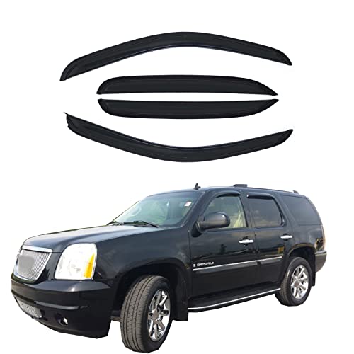 Wind Deflector Compatible with 2007 2008 2009 2010 2011 2012 2013 2014 Chevy Tahoe/GMC Yukon Sun/Rain Guards Window Visors 4pcs 94514 - size: For 2007-2014 Tahoe/Yukon