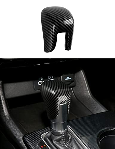 Gear Shift Knob Decals for 2022-2025 Honda Civic/for 2023 2024 Honda CRV HRV/for 2023-2025 Acura Integra Accessories ABS Carbon Fiber Stickers - color: Gear Shift Knob a
