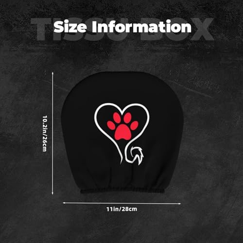 Paw Footprint Car Headrest Covers 2 Pack Pet Dog Headrest Wrap Protection Paws Soft Elastic Fabric Head Rest Cover for SUV Truck Sedan Van, Black - color: Paws