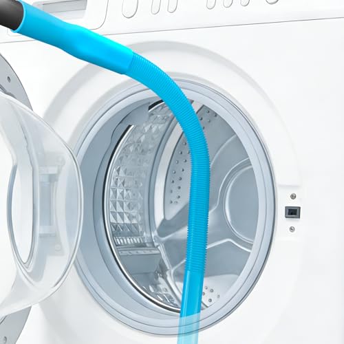 Upgraded Dryer Vent Cleaner Kit: Universal Vacuum Hose Attachment for Lint Removal Fits All Vacuums Cleaner Dryer Cleaning Tools for Clogged Ducts (Blue) - color: Blue