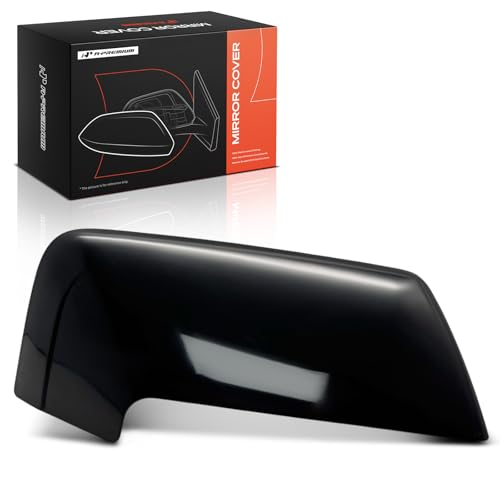 A-Premium Passenger Side Rearview Mirror Cover Cap - Compatible with Ford Expedition 2007-2017 & Lincoln Navigator 2007-2014 - Smooth Black - color: Smooth Black, size: Right Passenger Side