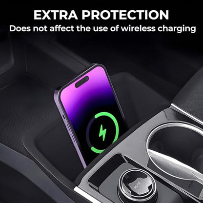 Wireless Charging Protective Mat for Chevrolet Equinox 2026 2025, Interior Accessories Center Console Anti-Slip Wireless Charger Cover Pad Protector for 2025-2026 Equinox, Black - style: Fits for Chevrolet Equinox 2024-2026