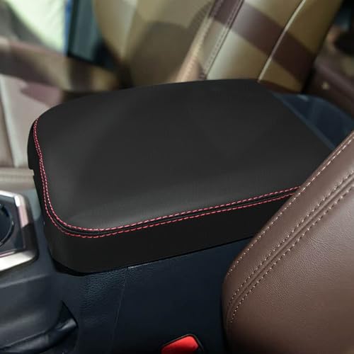 Compatible with Center Console Armrest Cover for Toyota Tacoma 2016-2023 Leather Arm Rest Storage Box Lids Cushion Protector Pad - size: Tacoma 2016-2023