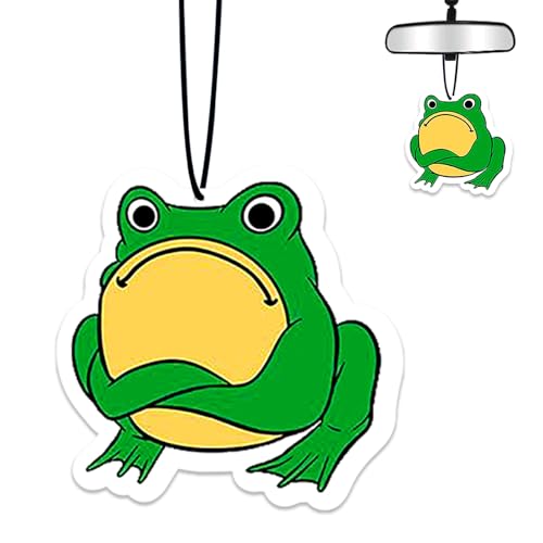 Frog Air Freshener Hanging for Car Scented Ornaments Mirror Cute Car Fresheners Frogs Car Accessories Auto Interior Decor Scent Home Bathroom Closet Frog Gifts for Women Men - color: Frog