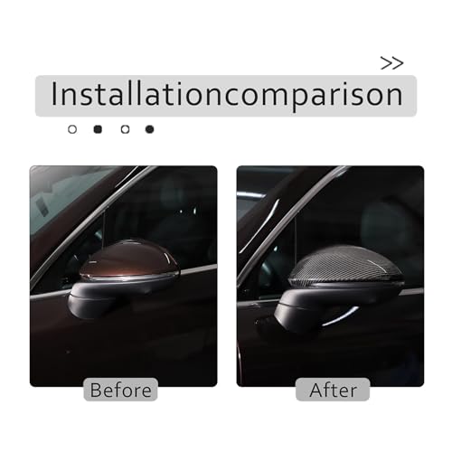 Rearview Mirror Cover Cap Compatible with Porsche Cayenne 2018-2022, Side Car Mirror Caps Automotive Exterior Accessories