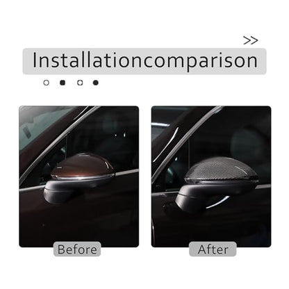 Rearview Mirror Cover Cap Compatible with Porsche Cayenne 2018-2022, Side Car Mirror Caps Automotive Exterior Accessories
