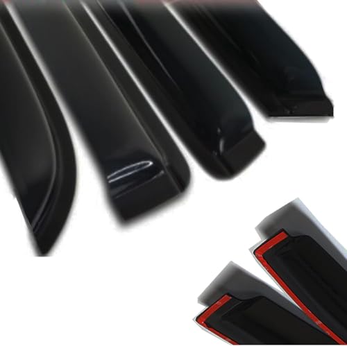 Window Visors Rain Guards Side Wind Deflectors for Nissan Rogue 2014-2020, Vent Guard Shade Sun 94827 Black 4-Pieces Set - size: 2014-2020 Rogue