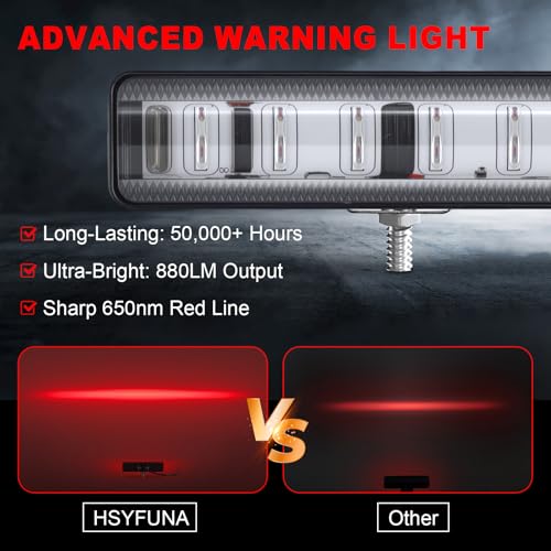 LED Forklift Safety Light Red for AGV Automated Guided Vehicle, Forklift Truck, Industrial Lift, Warehouse Safety, IP67 Waterproof, Aluminum Housing (4PCS) - size: 4PCS