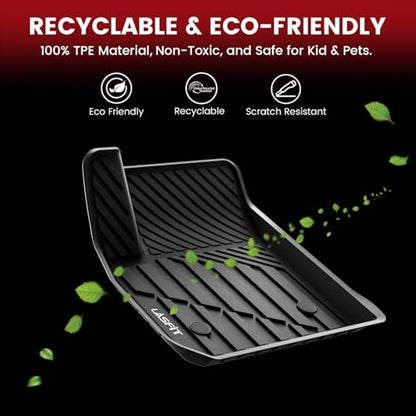 LASFIT Floor Mats & Cargo Liner 2021-2026 & Only 7 Seats (Not for 8/9 Seats) for Chevy Suburban/GMC Yukon XL(Only Yukon XL, Not Fit Yukon)/Cadillac Escalade ESV(Only Escalade ESV, Not Fit Escalade) - size: Suburban/Yukon XL/Eacalade ESV 7 Seats 2021-2026