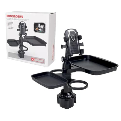 5 in 1 Car Table Tray，Mobile Phone Holder Car Cup Holder Tray ，360° Rotation Cup Holder Tray for Car，Compatible with Vehicles, Car, Road Trip Essentials