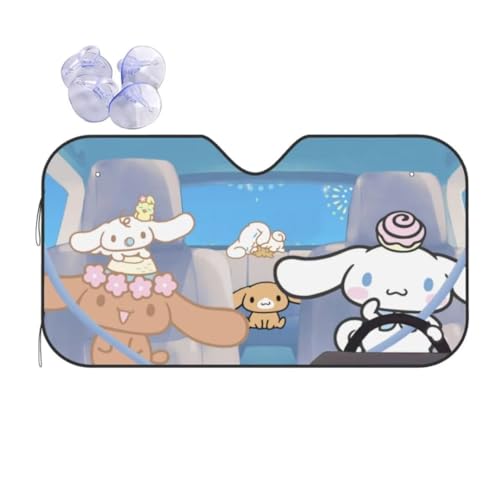 Cartoon Windshield Sun Shade, Anime Car Front Window Shades Sunshade, Cover Sun Visor Shield Block Automotive Interior Protector Blocks UV for Pickup Truck SUV Accessories - S - color: Color 4