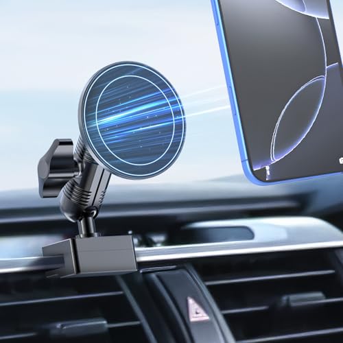 DIAMOOKY Metal Ultra Magnetic Phone Mount for Toyota 4Runner 2024 2023 2022 2021 2020-2010 5th Gen 4runner Accessories Dash Cell Phone Holder Adjustable Phone Stand Fit for All Smartphone for MagSafe - style: 2010-2024 (Magnetic)