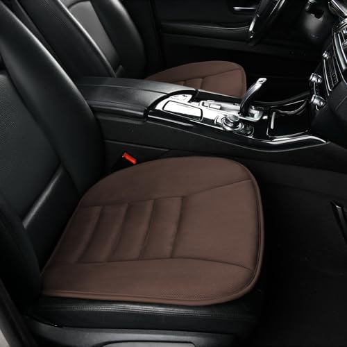 KAYI Car Seat Cushion, Memory Foam Car Seat Cushion, Anti Slip Rubber Bottom Car Seat Cushions for Driving, Suitable for Car and Office Chairs (Brown) - color: Brown, size: 1 Pack