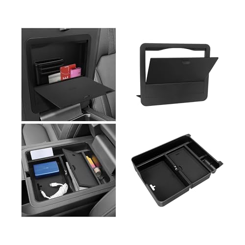 2PCS Center Console Organizer Compatible with Honda 2023-2025 2026 Pilot & 2024-2026 Passport & 2024 2025 Ridgeline Accessories Hidden Box Organizer - color: 2PCS Hidden Box