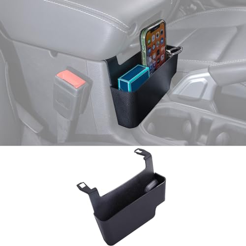 Center Console Hanging Box Compatible with JEEP Wrangler JL/JLU 2018-2023 2024 2025 2026 and JEEP Gladiator JT Truck 2020-2024 2025 2026 Organizer Tray Armrest Storage Accessories (Not for JK/JKU) - color: 1PC - Armrest Hanging Box