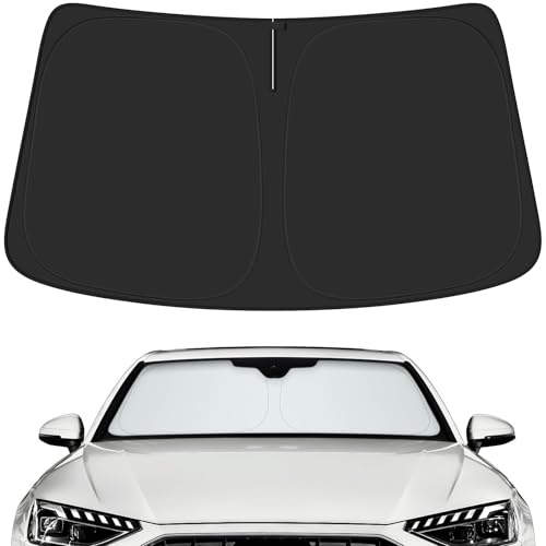Car Windshield Sun Shade for Audi 2018-2026 A4 A5 & S5 RS5 Accessories (OEM Design) Reflective Foldable Heat Insulation Sunshade for Ultimate Protection - size: for Audi A4 A5 & S5 RS5