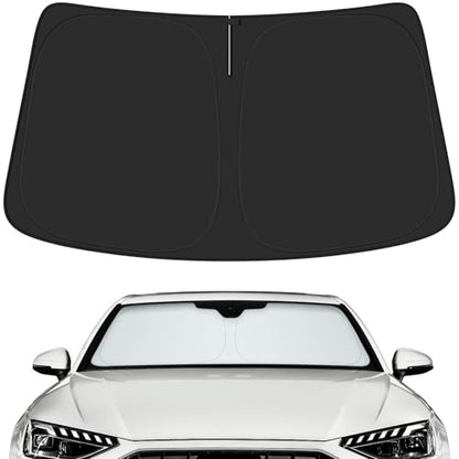 Car Windshield Sun Shade for Audi 2018-2026 A4 A5 & S5 RS5 Accessories (OEM Design) Reflective Foldable Heat Insulation Sunshade for Ultimate Protection - size: for Audi A4 A5 & S5 RS5