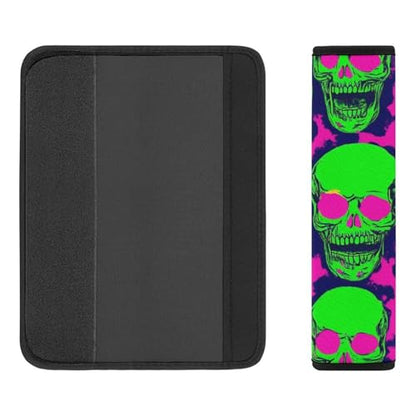 Women's Car Belt Covers, Cool Funny Zombie Skull Fashion Cushion Pad Car Shoulder Strap Harness Pad - color: Color854