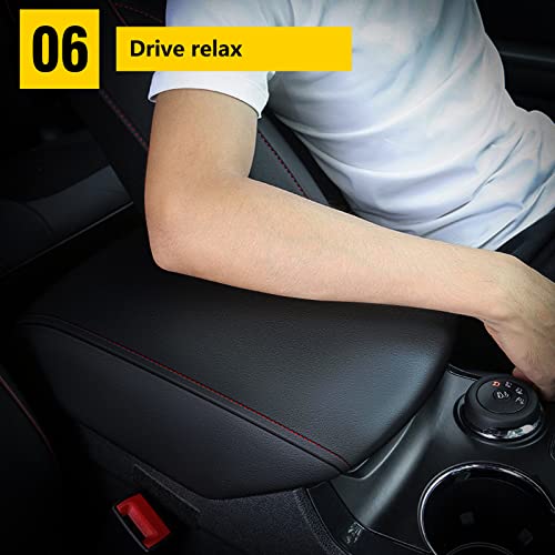 AOMSAZTO Armrest Console Console Covers for Ford Explorer 2011-2019 Black - color: black