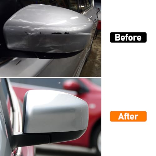 Moonlinks Compatible with Nissan Sentra 2013 2014 2015 2016 2017 2018 2019 Left Side Mirror Cover Replacement, Silver Left Driver Side Door Rearview Mirror Cap Trim - size: Left Silver