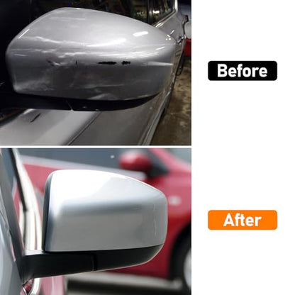 Moonlinks Compatible with Nissan Sentra 2013 2014 2015 2016 2017 2018 2019 Left Side Mirror Cover Replacement, Silver Left Driver Side Door Rearview Mirror Cap Trim - size: Left Silver