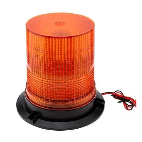Amber Led Strobe Lights, 12-48V Warning Emergency Flashing Beacon Lights, 3 Modes Waterproof Flashing Safety Warning Lights for Trucks, Cars, Bus, Tractor, Mower, ATV, Golf Carts, UTV - color: Amber