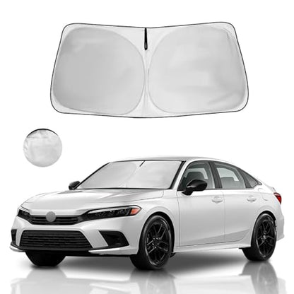 Windshield Sun Shade for Honda Civic Window Sunshade 2022 2023 2024 2025 2026 Accessories Front Window Shade Sun Visor Sunshade Windshield Cover 4 Layers Foldable Blocks UV Rays Keep Car Cooler - size: I1. for Honda Civic 2022-2026