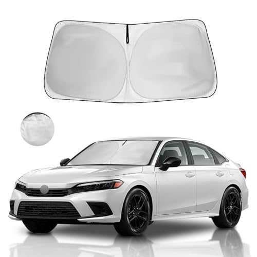 Windshield Sun Shade for Honda Civic Window Sunshade 2022 2023 2024 2025 2026 Accessories Front Window Shade Sun Visor Sunshade Windshield Cover 4 Layers Foldable Blocks UV Rays Keep Car Cooler - size: I1. for Honda Civic 2022-2026